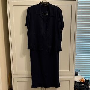 Sag Harbor Navy Blue Dress